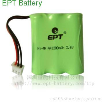 Ni-MH AA1200mAh 3.6V Rechargeable Battery Pack